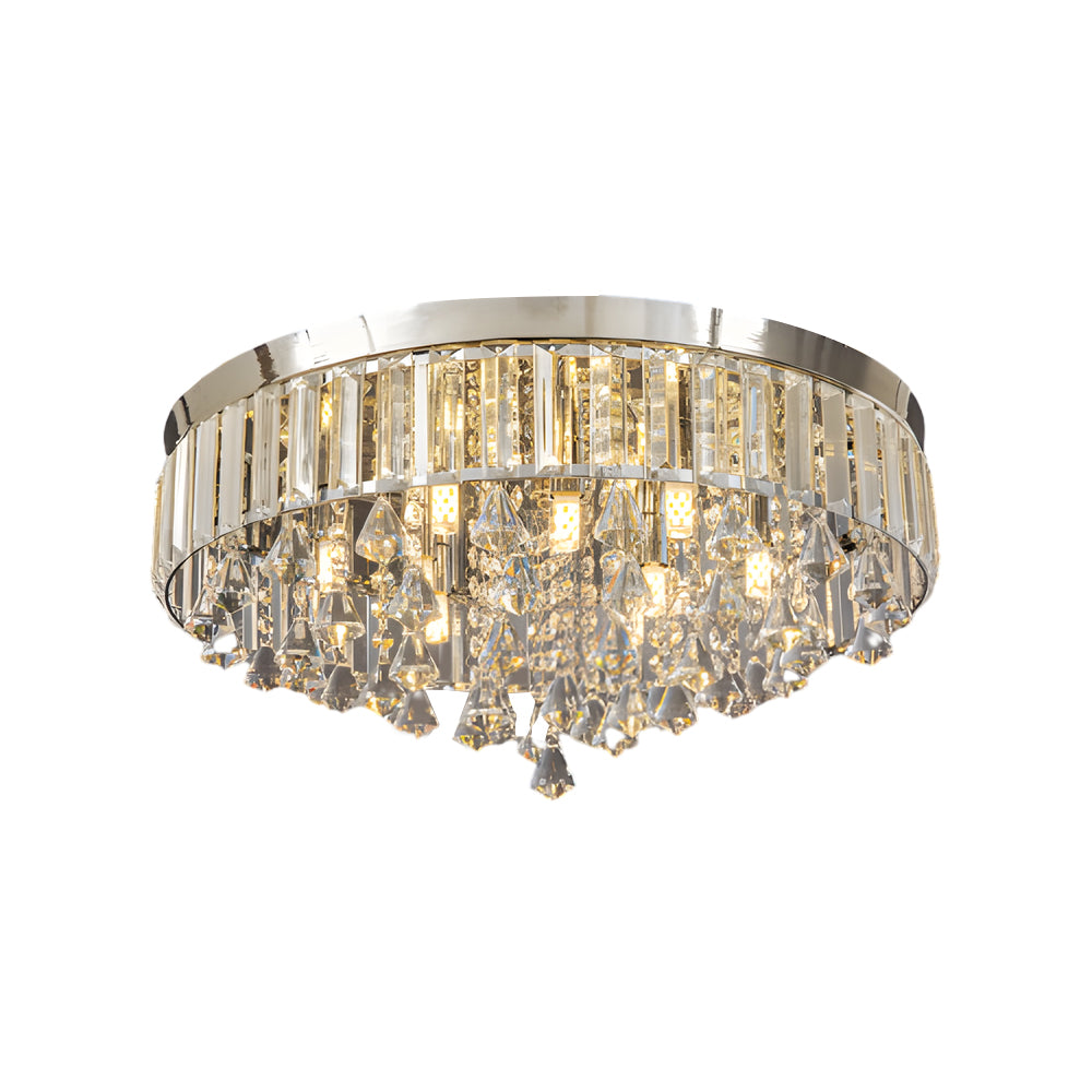 19 Round Crystal Pendants Led Ceiling Lights Fixture Ceiling Lamp