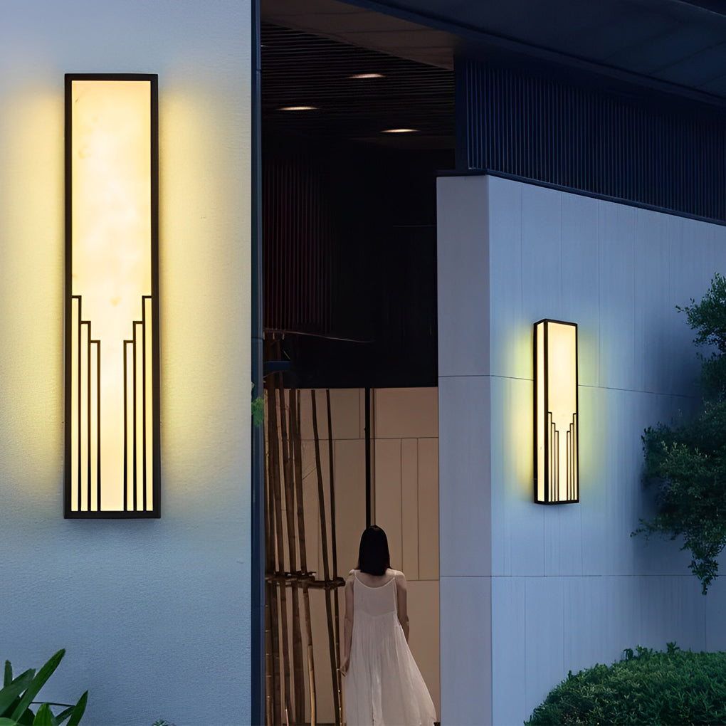 Rectangular Outdoor Wall Light Ha092433