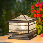 Waterproof Vintage Outdoor Fence Post Light