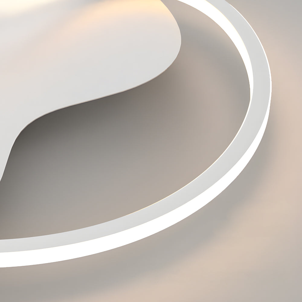 Round Minimalist 3 Step Dimming Led Dimmable White Modern Ceiling Lights