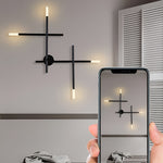 Modern LED Wall Sconce with Artistic Iron and Acrylic Design