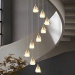 Crystal Shade Staircase Chandelier Ha095068