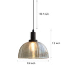 9 44 In Vintage 1 Light Glass Dome Pendant Light