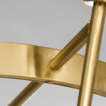 Lumière Ring Crystal Chandelier in Gold Brass – Modern Ceiling Light
