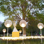 1 Light Solar Dandelion Sphere Garden Stakes Outdoor Lights