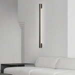 Copper LED Linear Wall Sconce with Three-Step Dimming for Modern Interiors