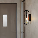 Retro Wood Base Iron Glass Shade Led 3 Step Dimming Nordic Wall Lights