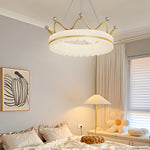 Romantic Crowns Luxury Three Step Dimming Modern Hanging Ceiling Lights
