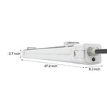 47 Inch Led Linear Tri Proof Light Ip65 White Vapor Tight Flush Mount Ceiling Light 3000K 5000K