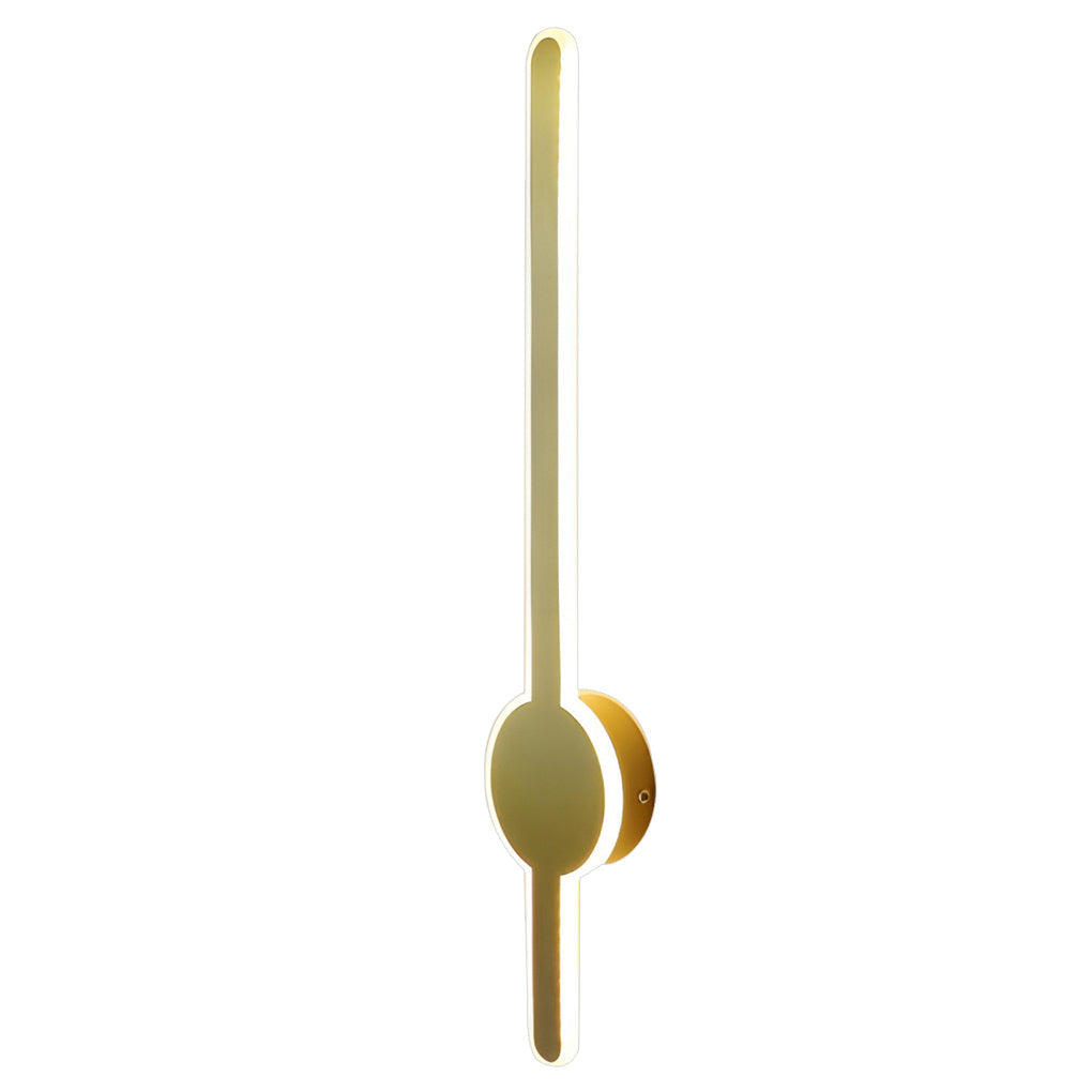 Modern LED Wall Sconce with Black, Gold, or White Hardware