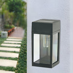 Rectangular Glass Led Solar Wall Lamp