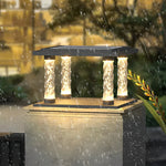Bubbles Lamppost Solar Post Light Ha091733