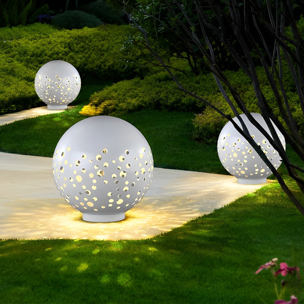 Waterproof Hollow White Outdoor Lantern Ha090540