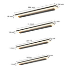 Matte Black Linear Led Bathroom Vanity Light Acrylic