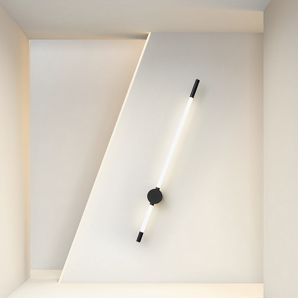 Modern LED Wall Sconce with Acrylic Shade in Black or Bronze