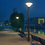 1 Light Black Outdoor Led Solar Lamp Post And Pole Street Light