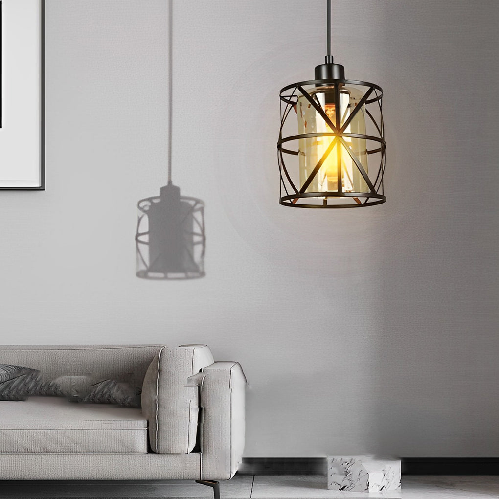Black Retro Pendant Light Ha079997
