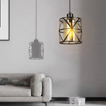 Black Retro Pendant Light Ha079997