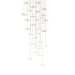 Lotus Leaves Led Staircase Chandelier Ha093921