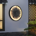 Round Moon Modern Outdoor Wall Light Li002286