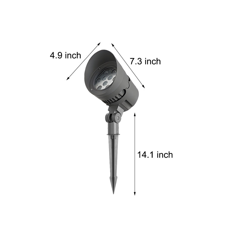 Waterproof Led Black Outdoor Spotlight Li002656