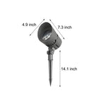 Waterproof Led Black Outdoor Spotlight Li002656