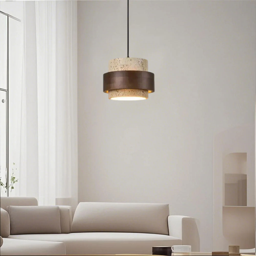 Retro Stone Wabi Sabi Pendant Light