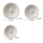 Japanese White Round 1 Light Wall Sconce 3 Sizes