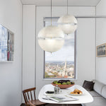 Moon Shaped Led White Pendant Light Li002036