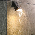 Modern Solar Wall Light with 90° Adjustable LED Head, IP65 Waterproof, Black Finish