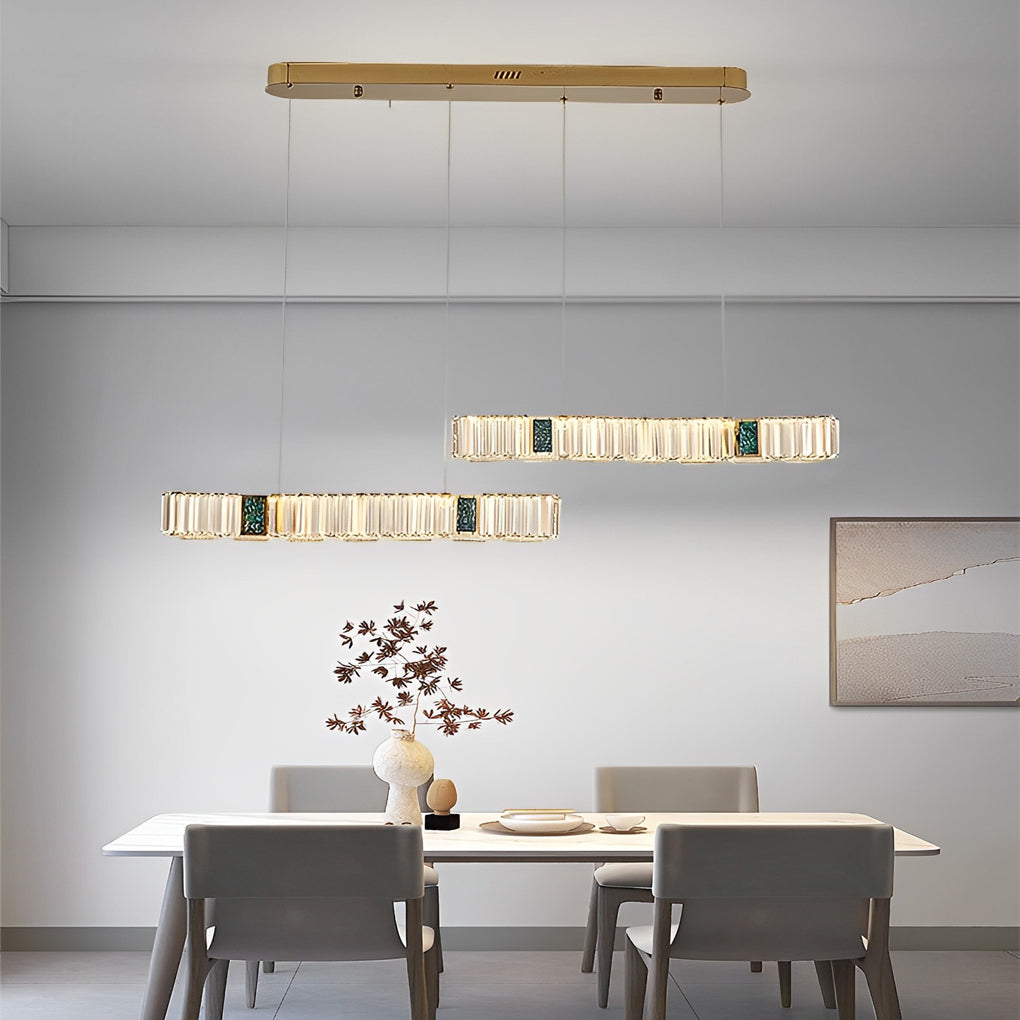 2 Strips Dining Room Chandeliers Ha090640