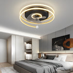 Circular Mute Bladeless Ceiling Fans Lights Li002311