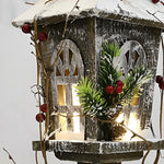 Nordic Wooden House Lantern for Garden and Patio