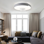 Modern 6 Speed Bladeless Ceiling Fan With Dimmable Led Light Round