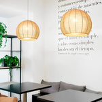 Rattan Rope Woven Lantern Led Pendant Light Li002203