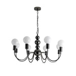Aurelia Glass Globe Chandelier — Modern French Minimalist Pendant Light