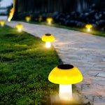 Mushroom Solar LED Lawn Light – Waterproof Garden & Pathway Illumination