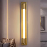 19 68 Acrylic Tube 1 Light Led Wall Lights Indoor Black Gold Chrome Base