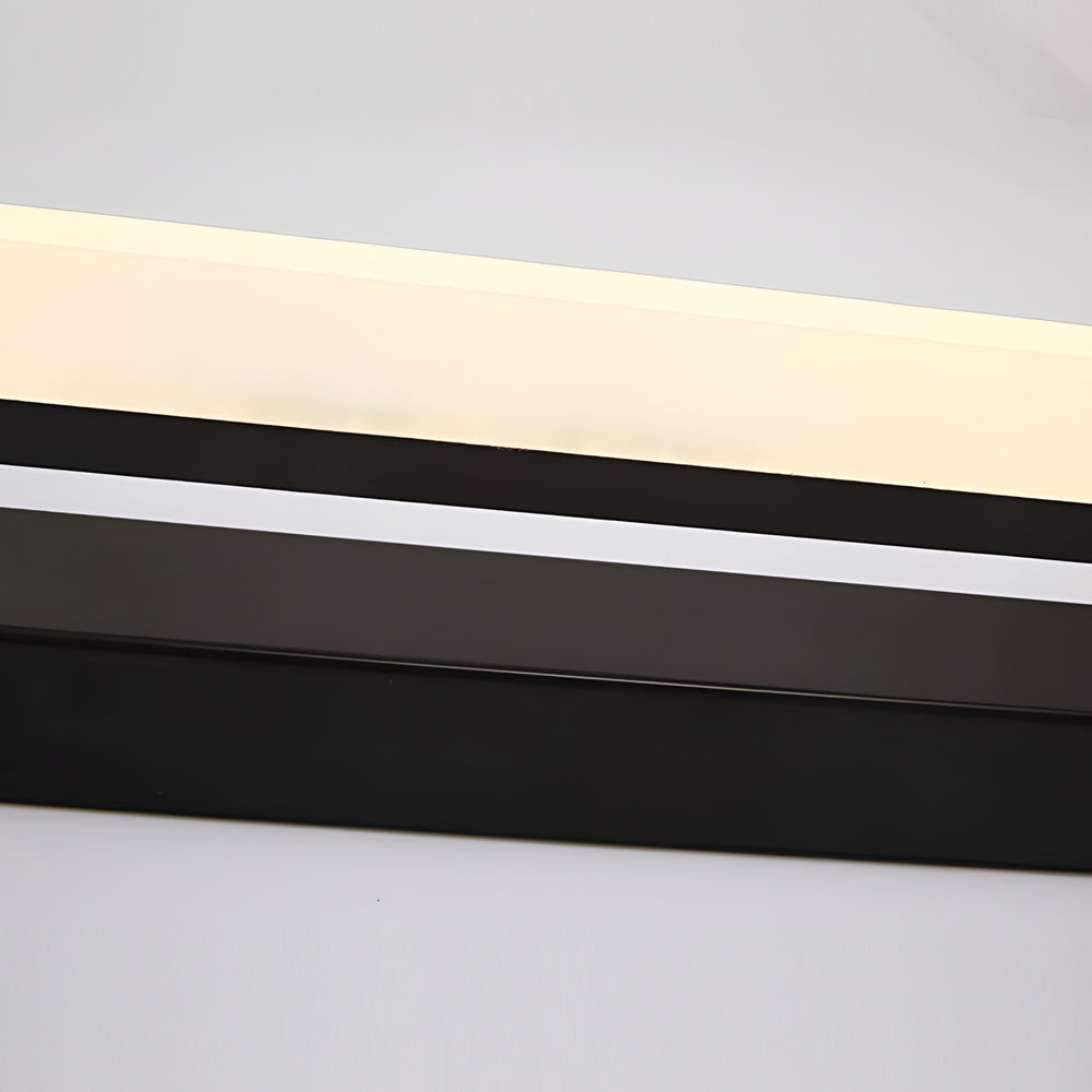 Linear Led Black Bathroom Fixture Light Filter