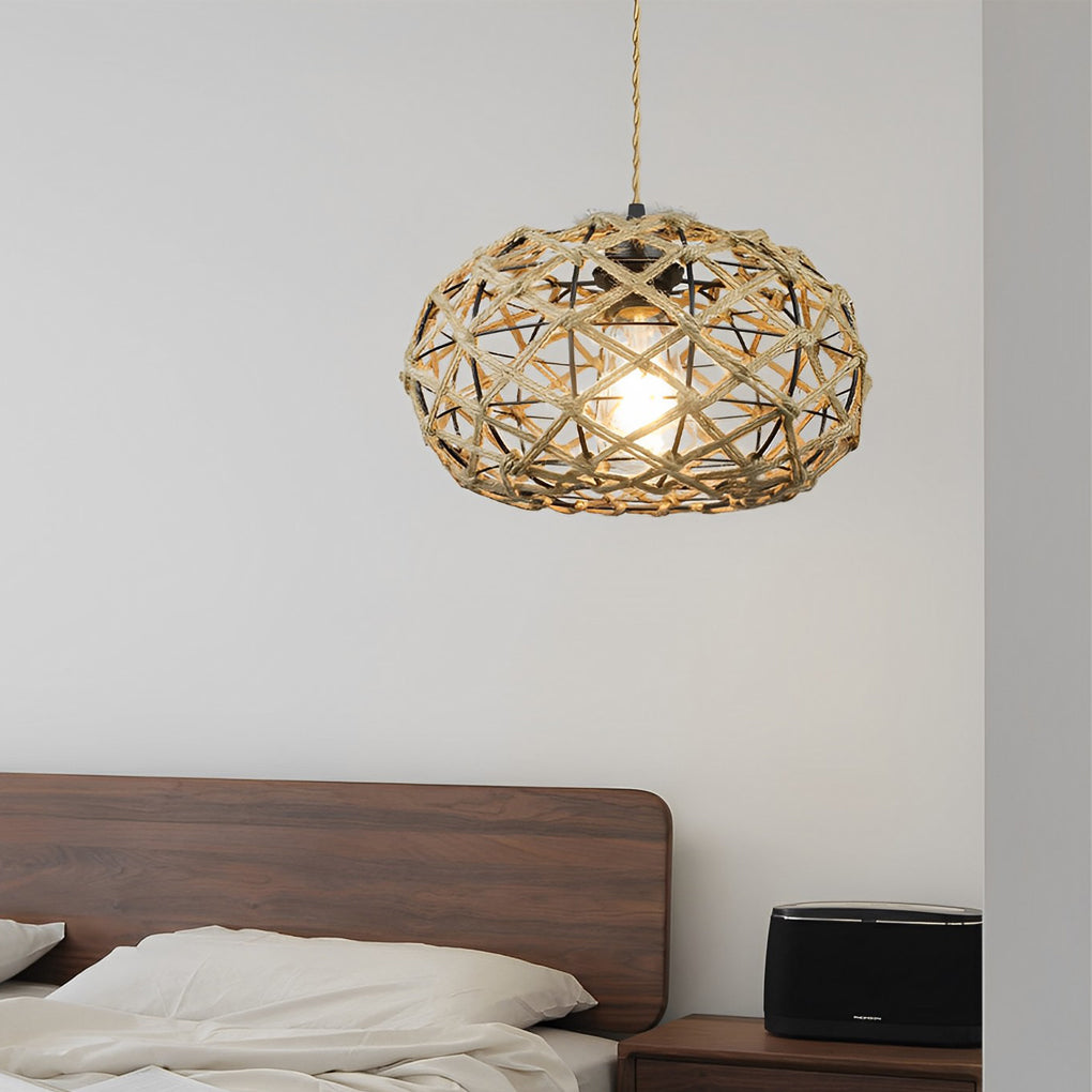 Hand Woven Ceiling Light Ha079956