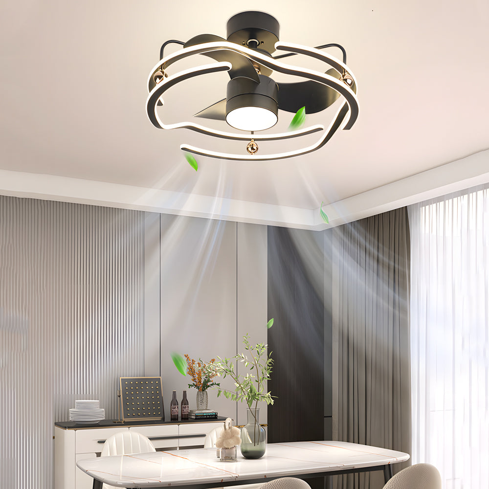 23 6 Low Profile Ceiling Fan With Dimmable Light And Remote