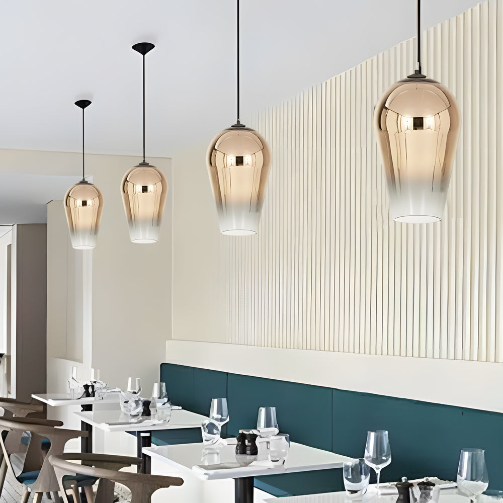Personalized Art Glass Gradient Shade Nordic Post Modern Pendant Lights