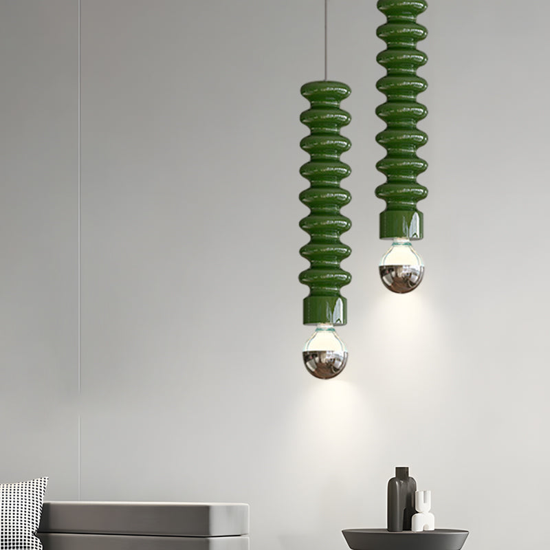 Long Spiral Gourd Pendant Light Li002662