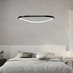 Black 1 2 3 Light Triangle Ring Chandelier