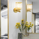 Round Crystal Glass Postmodern Wall Lamp Li002139
