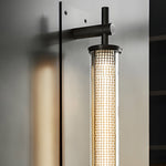 Industrial Black Stainless Steel Long Metallic Tube Wall Light 19 68 In H
