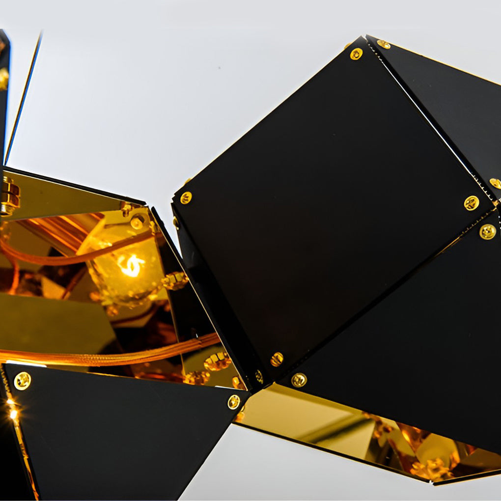 6 Heads Geometric Creative Polygonal Postmodern Pendant Light
