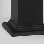 Black Solar Pathway Bollard Lights with Three-Step Dimming for Modern Outdoor Spaces