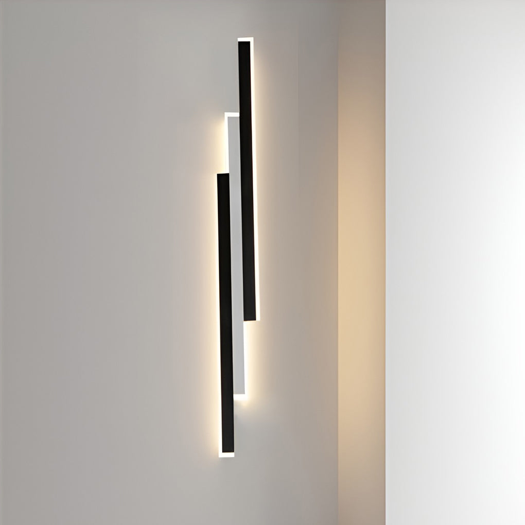 3 Light Combined Linear Wall Lights 3 Led Rectangle Bar Outdoor Wall Light