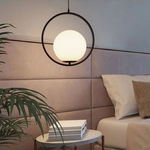 Modern Frosted Glass Ball Chandelier